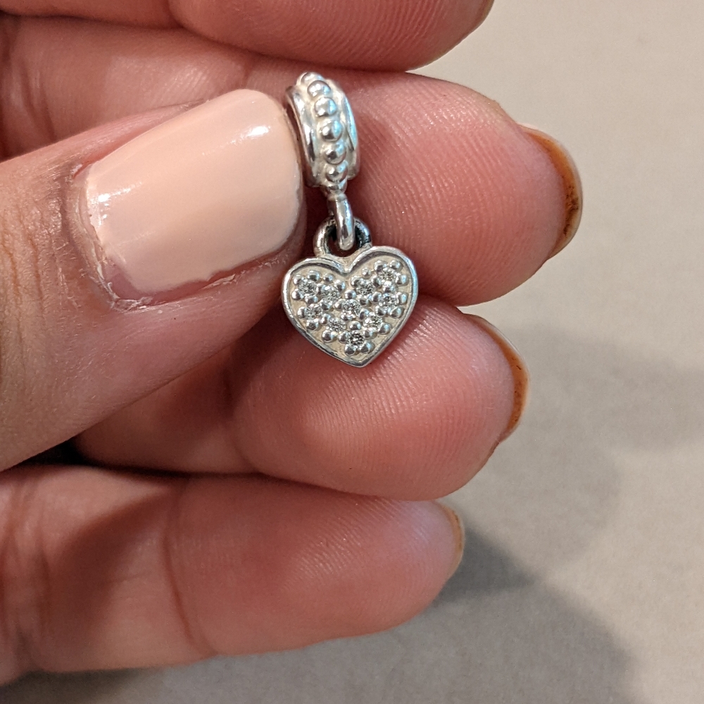 PANDORA dangle heart charm